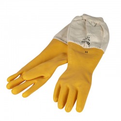 Gants latex avec manchette coton t.10 en vente | Obee Shop