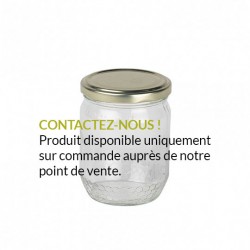 Pot verre 375g alvéolé TO70...